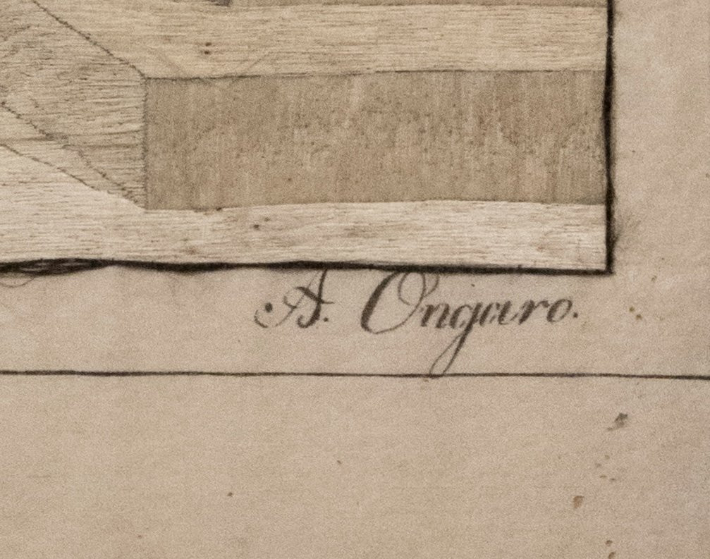 A. Ongaro – Interior Scene – Embroidery On Fabric – Italy 1867-photo-1